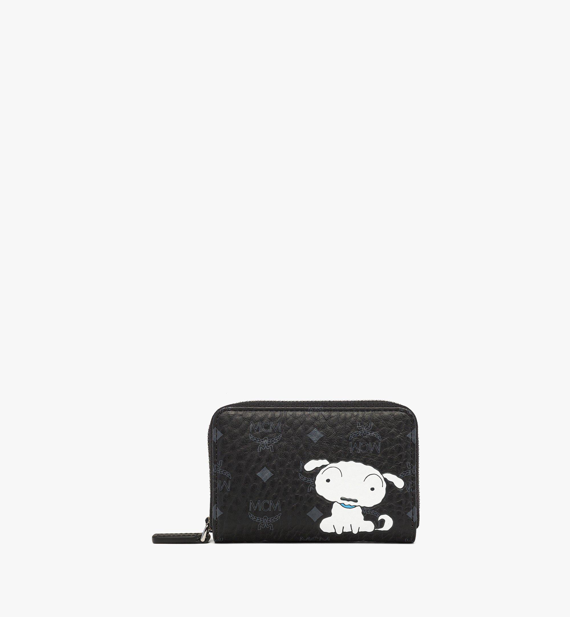 MCM X CRAYON SHIN-CHAN Zip Around Wallet in Visetos 1